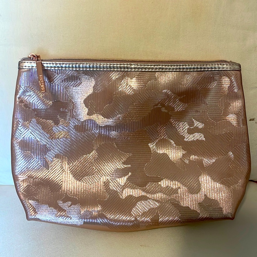 Lancôme pink camo makeup bag